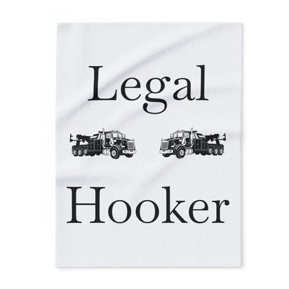 Legal H**ker Heavy Tow Truck Arctic Fleece Blanket