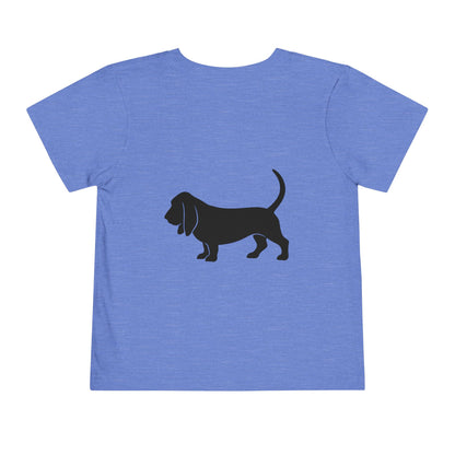 Basset Hound Toddler Unisex Short Sleeve Crewneck Tee