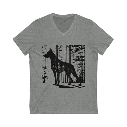 Guardian Of The Forest Unisex Short Sleeve V-Neck Tee