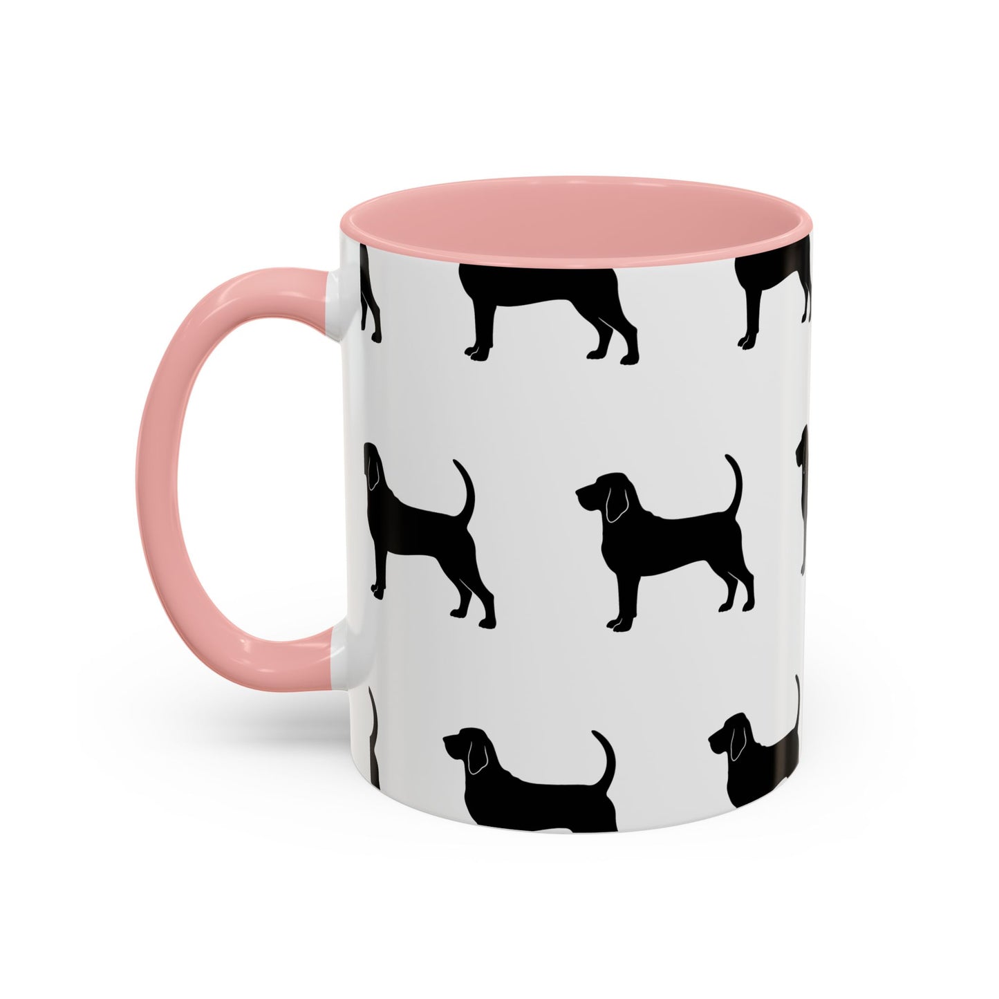 Bloodhound Silhouette 2-Tone Coffee Mug