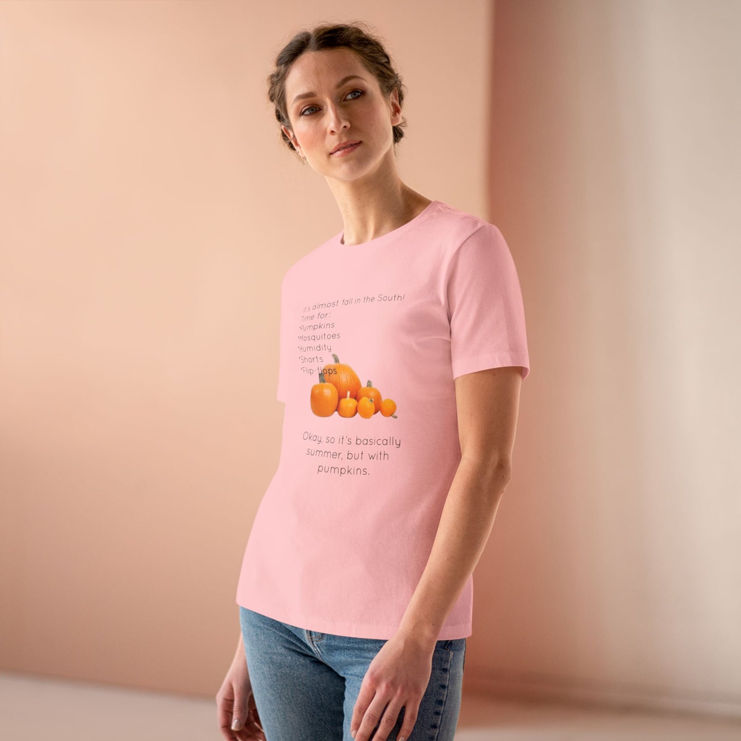 Fall In The South Women's Short Sleeve Crewneck Tee