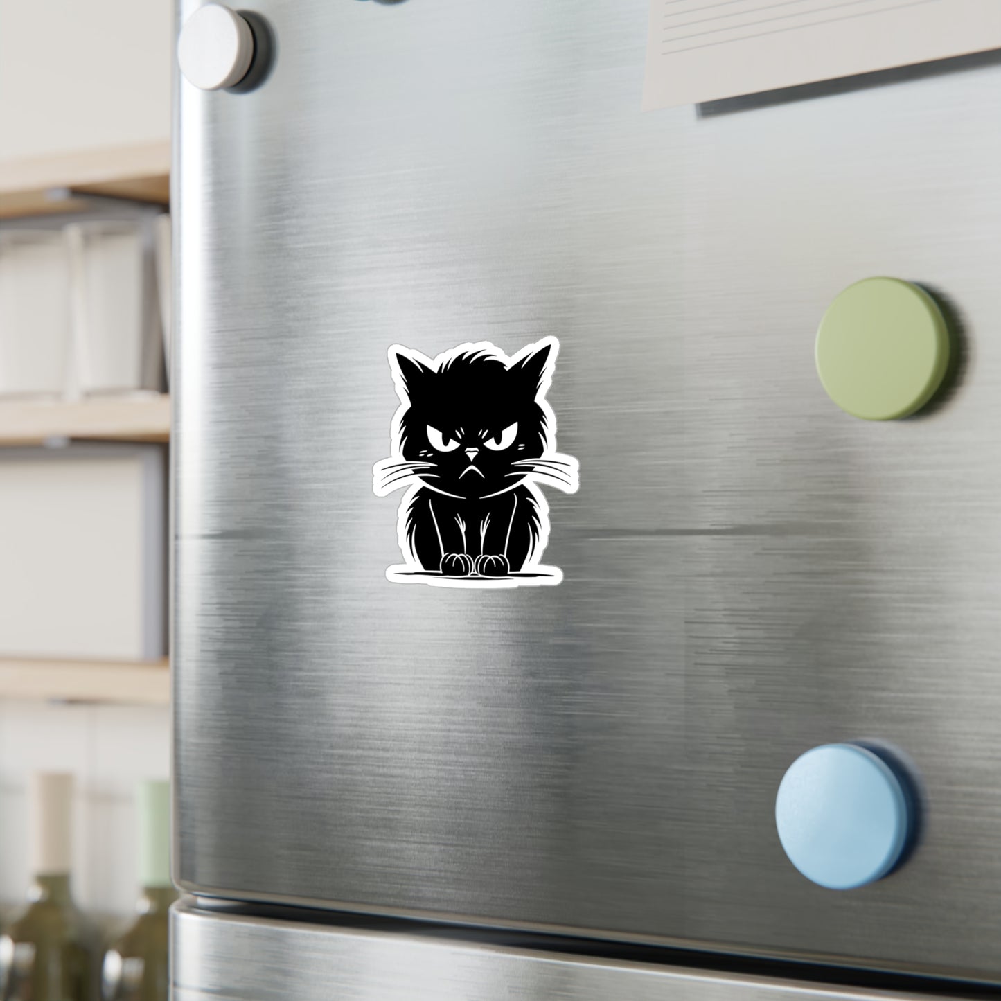 Angry Cat Vinyl Decal
