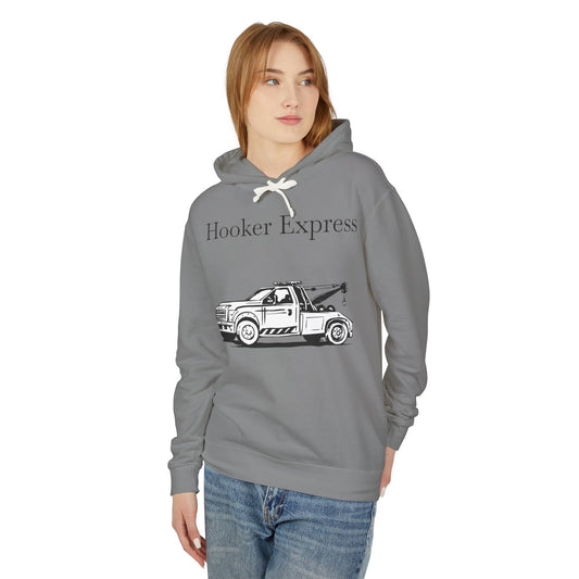 H**ker Express Wheel Lift Tow Truck Unisex Lightweight Hoodie