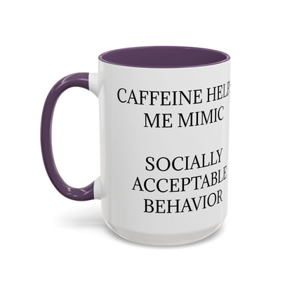 Socially Acceptable 2-Tone Coffee Mug