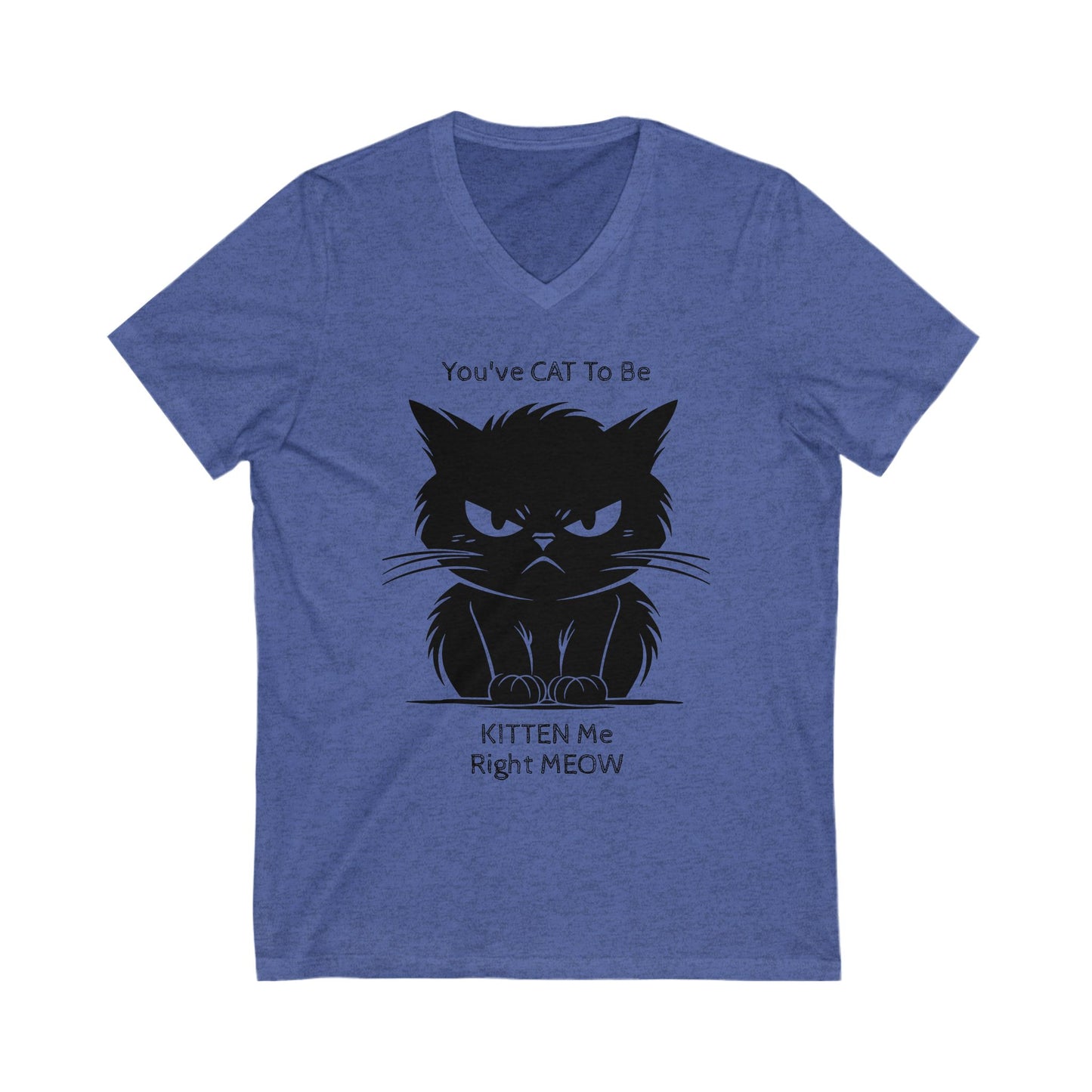 Kitten Me Unisex Short Sleeve V-Neck Tee