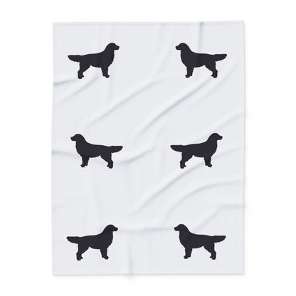 Golden Silhouette Arctic Fleece Blanket