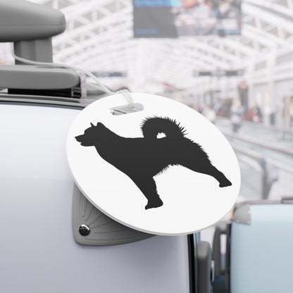 Malamute Silhouette Luggage Tag