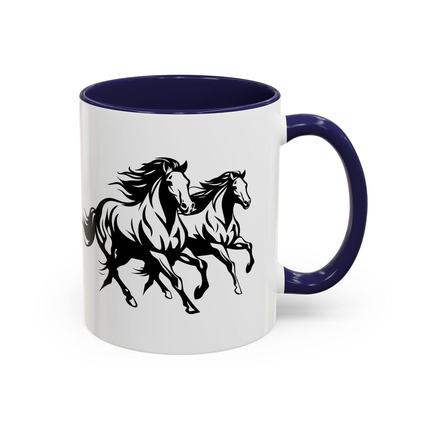 Horsin' Around 2-Tone Coffee Mug