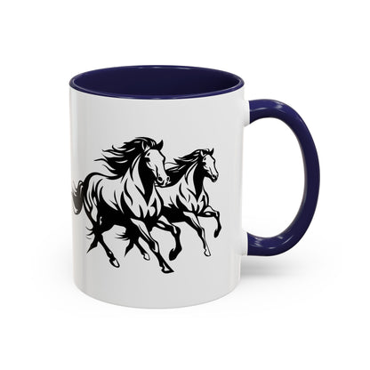 Horsin' Around 2-Tone Coffee Mug