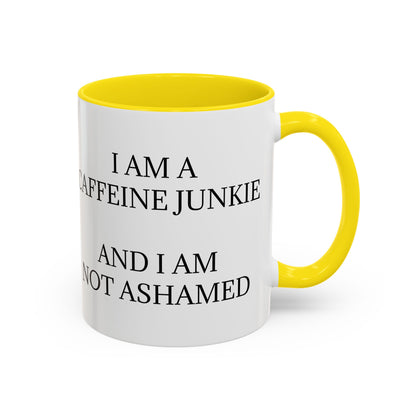 Caffeine Junkie 2-Tone Coffee Mug