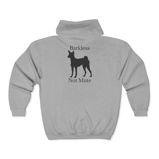 Barkless Not Mute Unisex Full Zip Hoodie