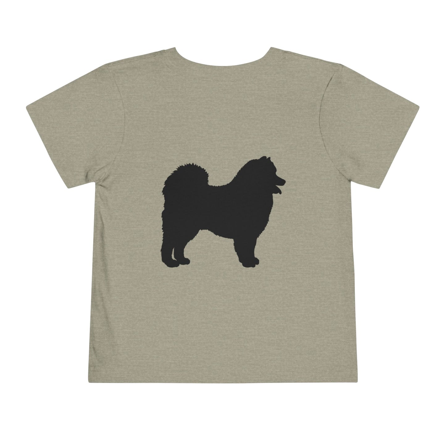 Samoyed Silhouette Toddler Unisex Short Sleeve Crewneck Tee