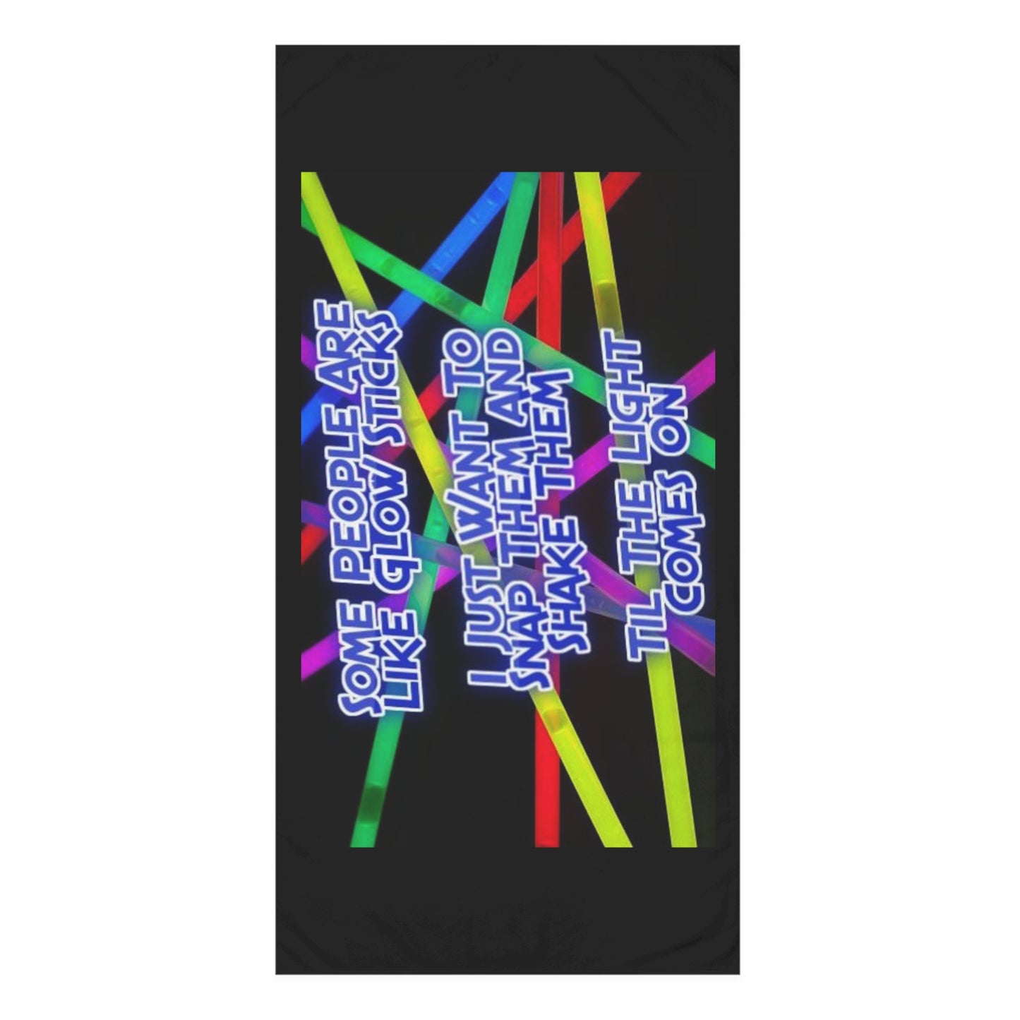 Glow Sticks Mink-Cotton  Beach Towel