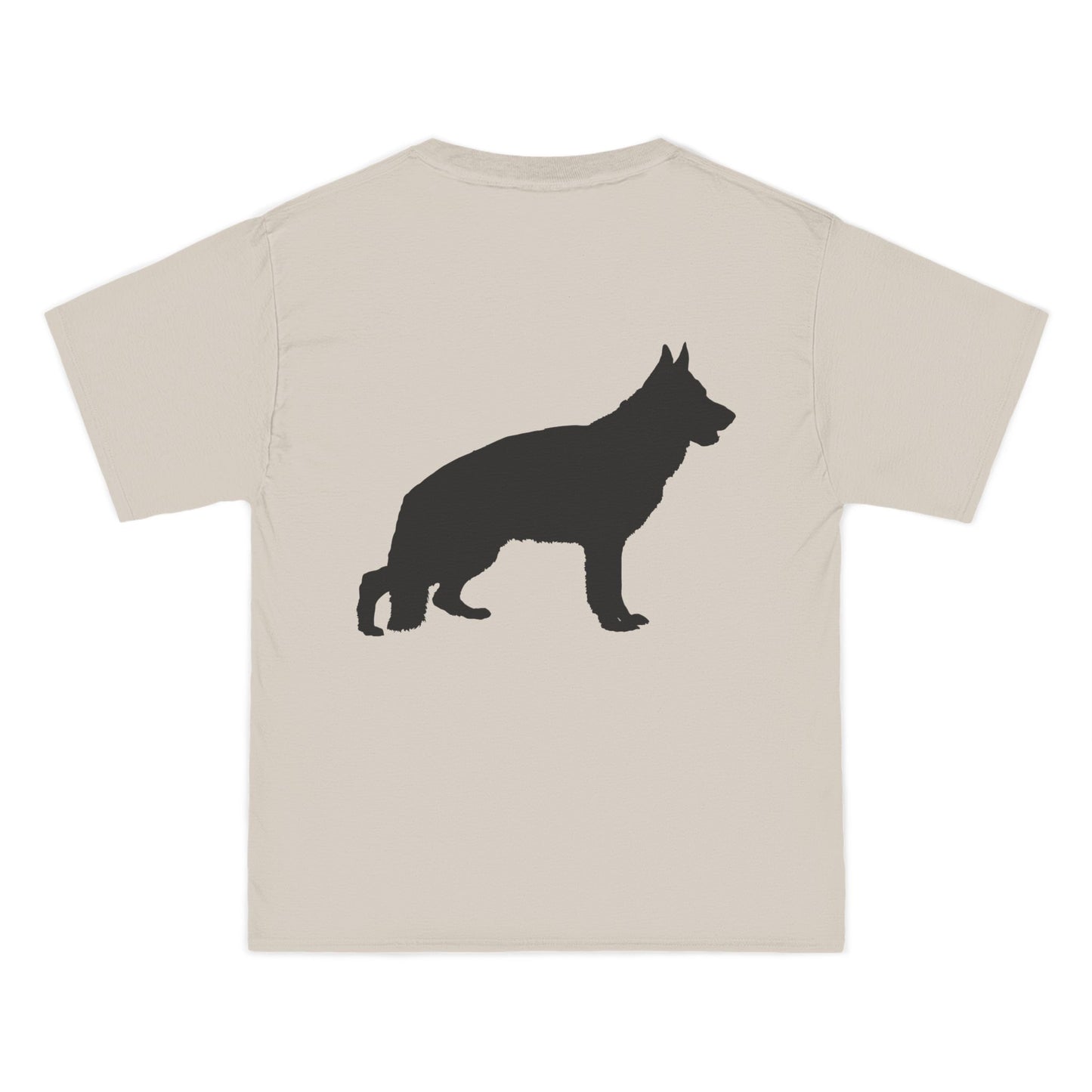 German Shepherd Silhouette Men's Short-Sleeve Crewneck Tee