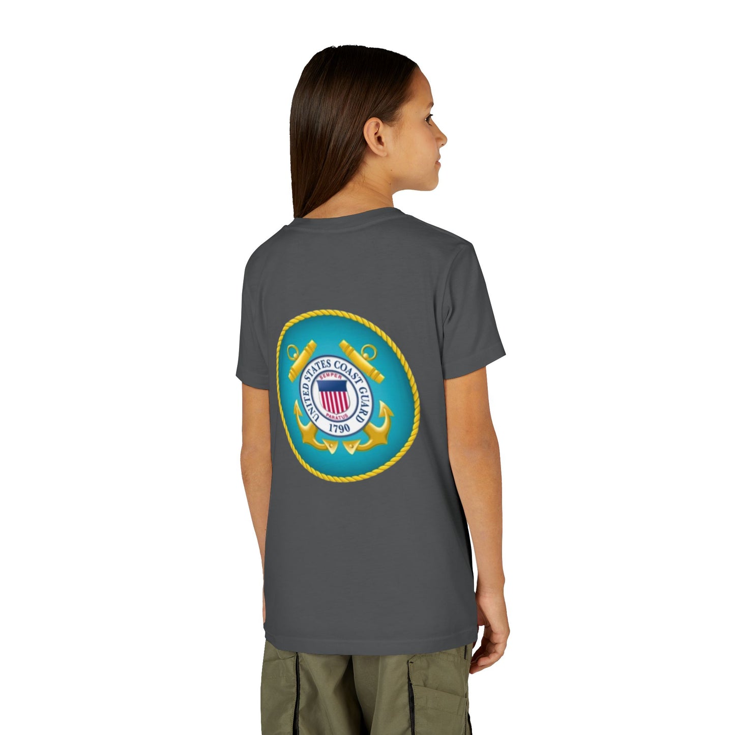 US Coast Guard Youth Unisex Short Sleeve Crewneck Tee