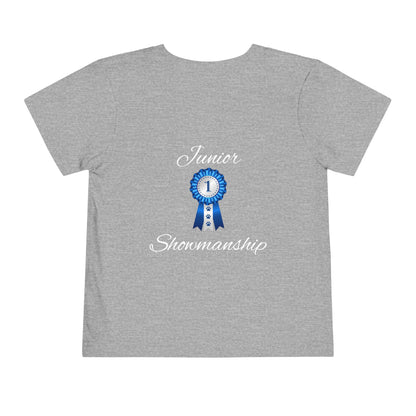 Junior Showmanship Toddler Unisex Short Sleeve Crewneck Tee