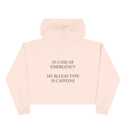 Blood Type Women's Crop Hoodie