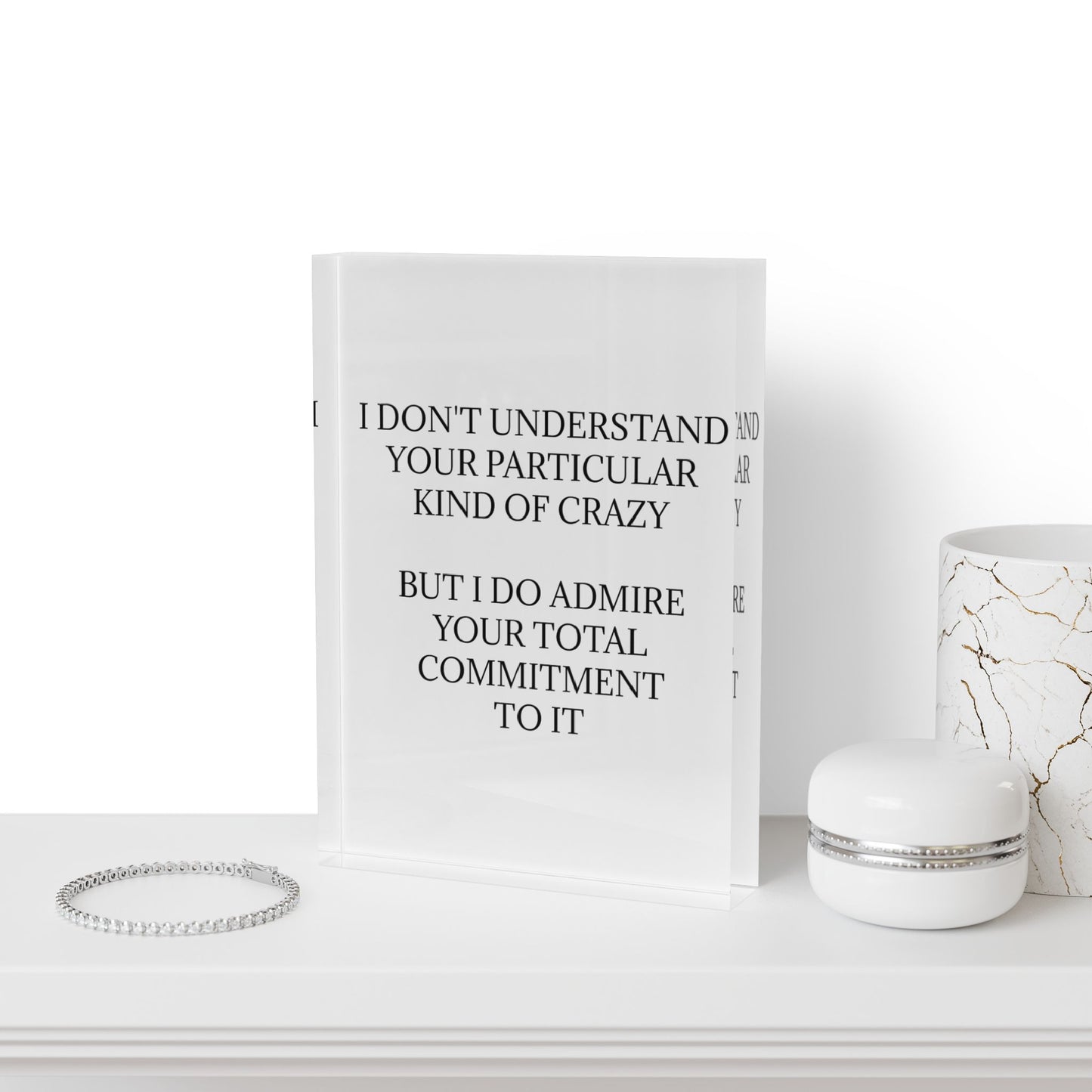 Kind Of Crazy Acrylic Photo Block