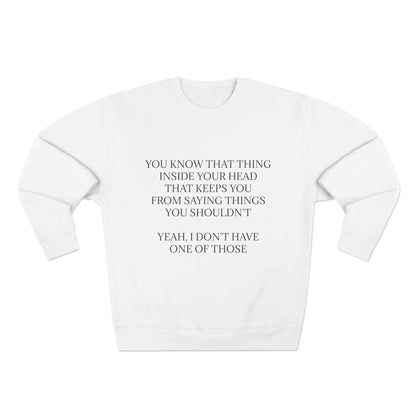No Filter Unisex Crewneck Sweatshirt