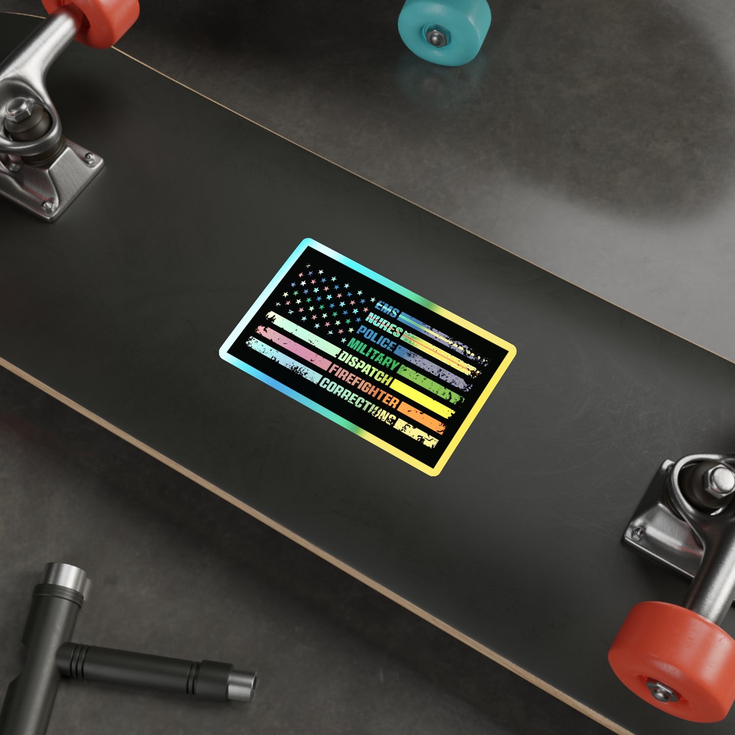 First Responder Holographic Sticker