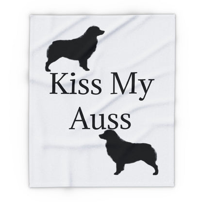 Kiss My Auss Arctic Fleece Blanket