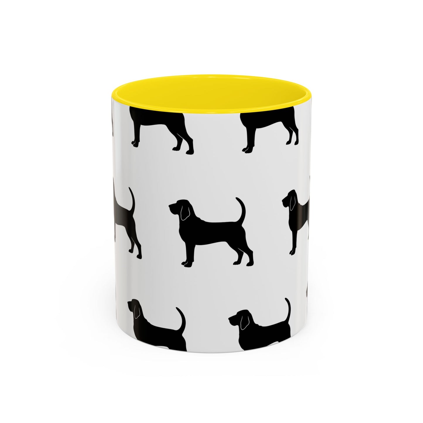 Bloodhound Silhouette 2-Tone Coffee Mug