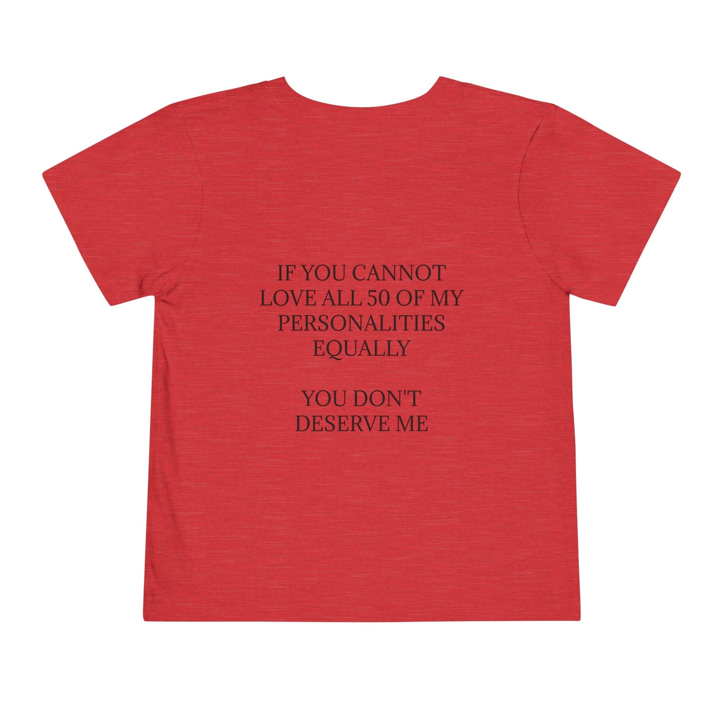 50 Personalities Toddler Unisex Short Sleeve Crewneck Tee