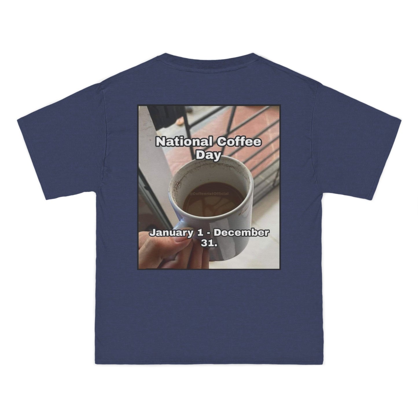 National Coffee Day Men's Short-Sleeve Crewneck Tee