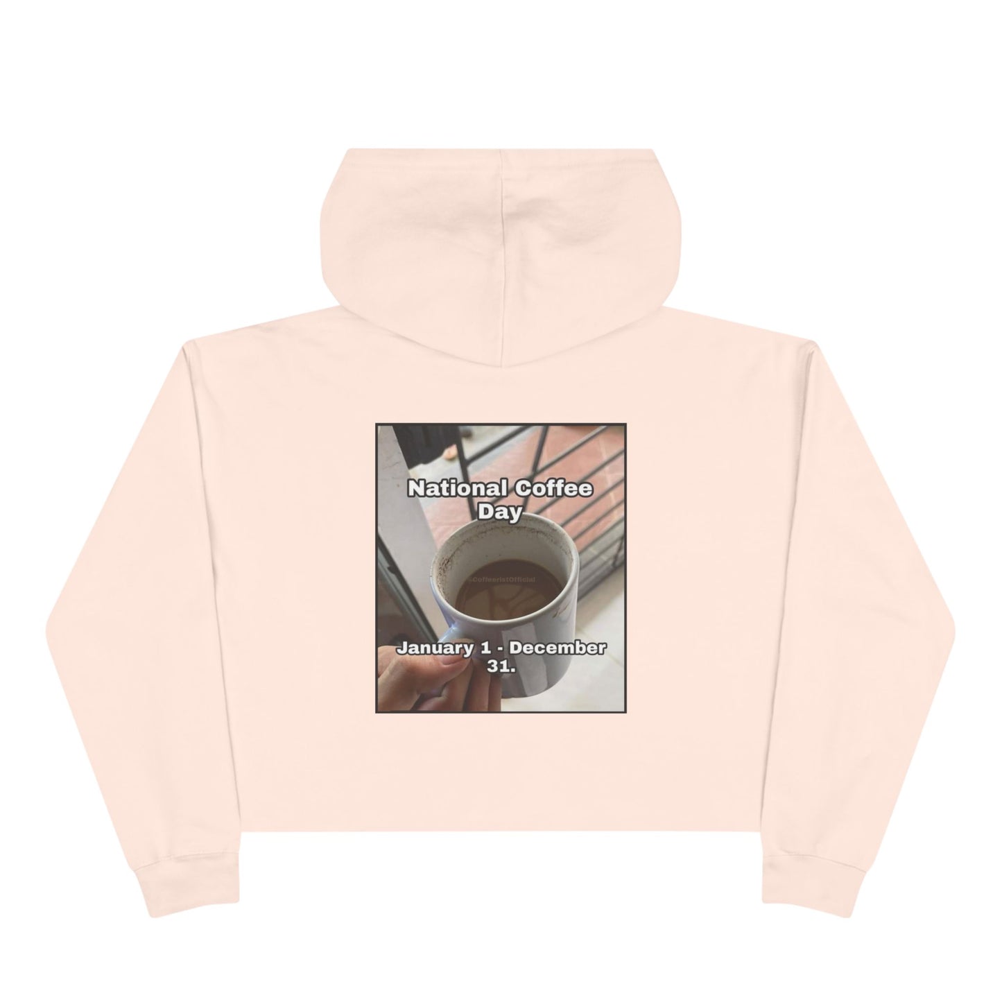 National Coffee Day Women's Crop Hoodie