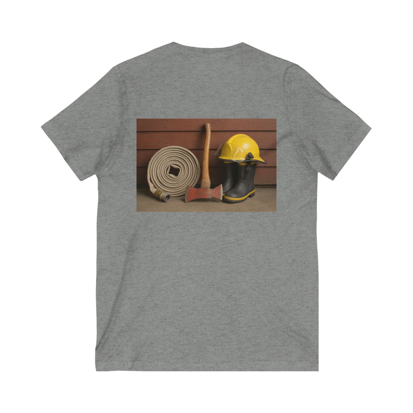 Fire/Rescue Appreciation Unisex Short Sleeve V-Neck Tee