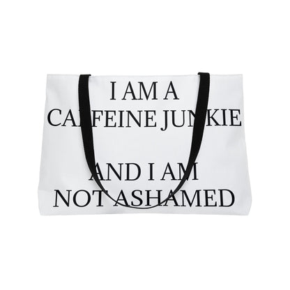 Caffeine Junkie Weekender Tote Bag