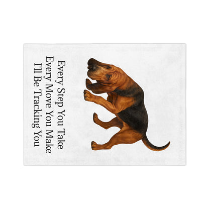 Tracking You Velveteen Microfiber Blanket