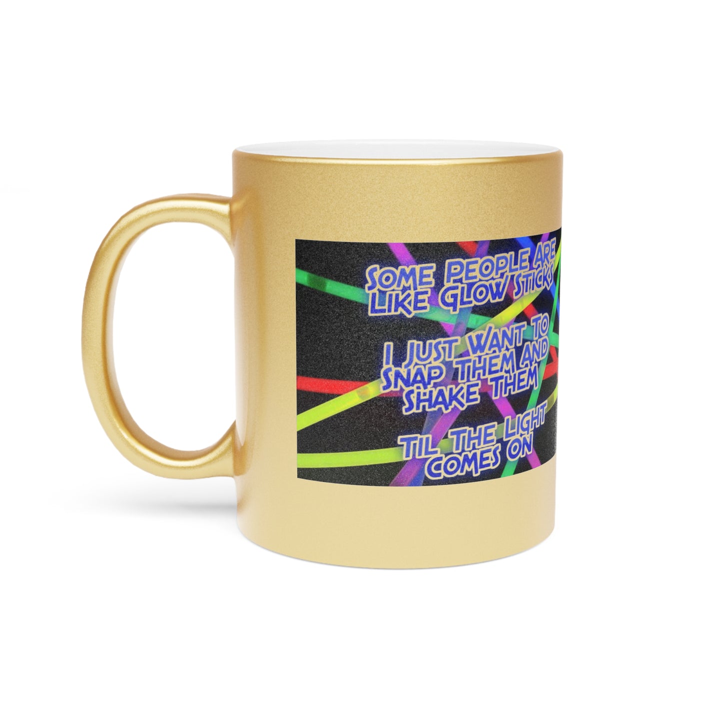 Glow Sticks Metallic Coffee Mug