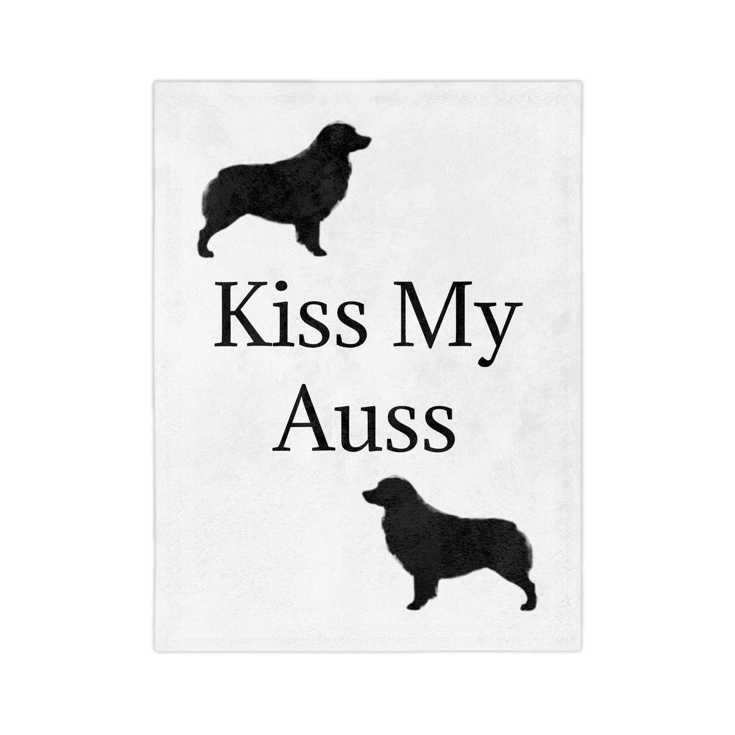 Kiss My Auss Velveteen Microfiber Blanket