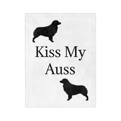 Kiss My Auss Velveteen Microfiber Blanket