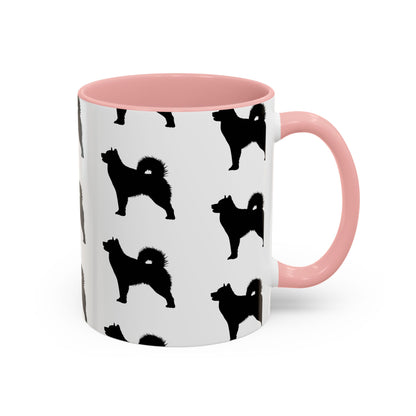 Malamute Silhouette 2-Tone Coffee Mug