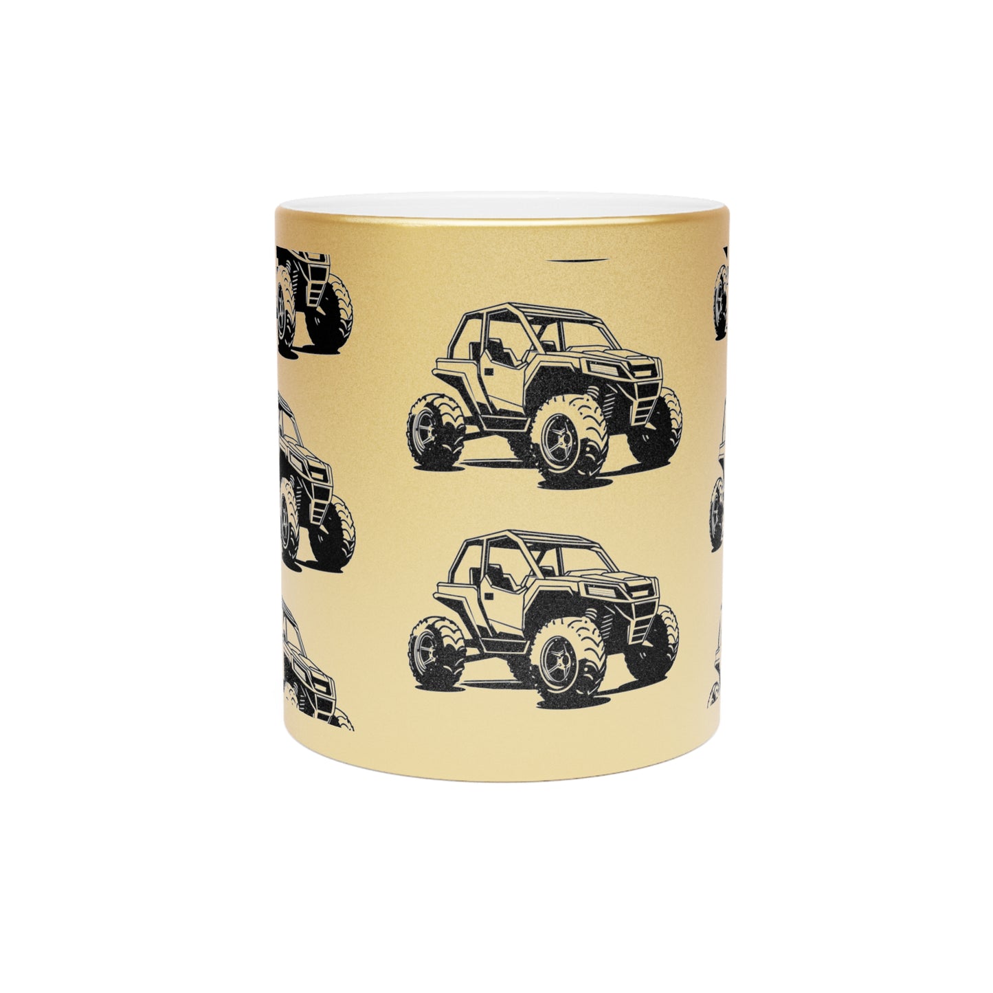 Off The Beaten Path Side By Side Metallic Coffee Mug