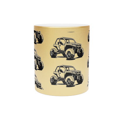Off The Beaten Path Side By Side Metallic Coffee Mug