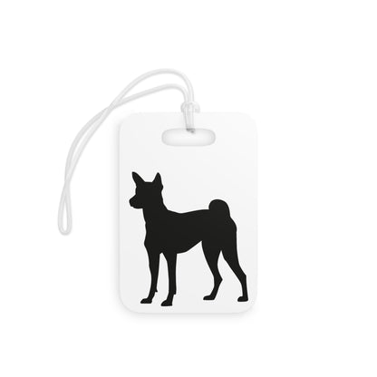 Basenji Silhouette Luggage Tag