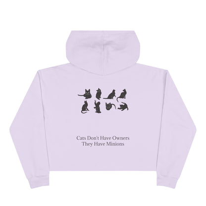 Cat Minions Women's Crop Hoodie