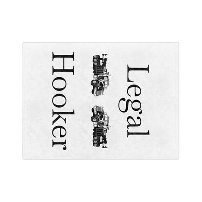 Legal H**ker Heavy Tow Truck Velveteen Microfiber Blanket