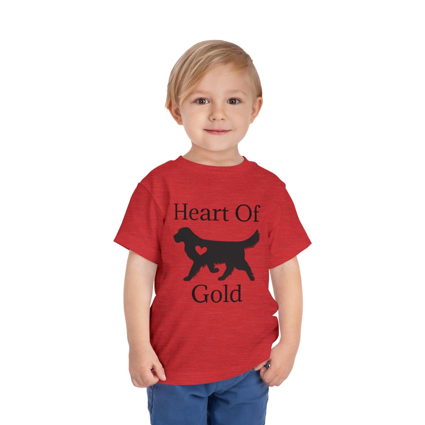 Heart Of Gold Toddler Unisex Short Sleeve Crewneck Tee
