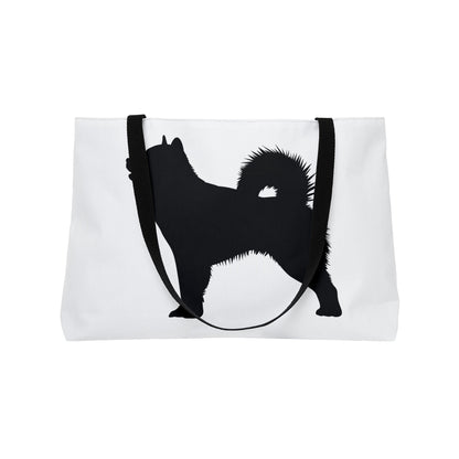 Malamute Silhouette Weekender Tote Bag