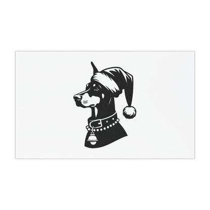 Santa Paws Doberman Indoor/Outdoor Magnet