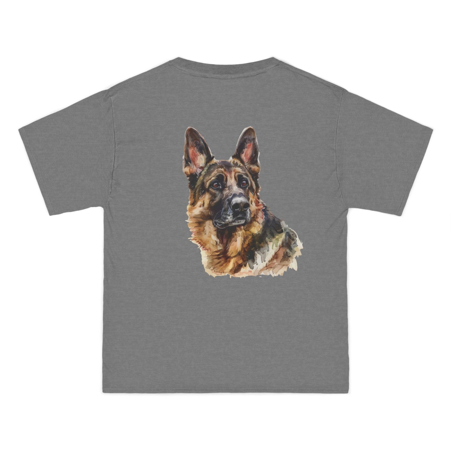 German Shepherd Head Men's Short-Sleeve Crewneck Tee