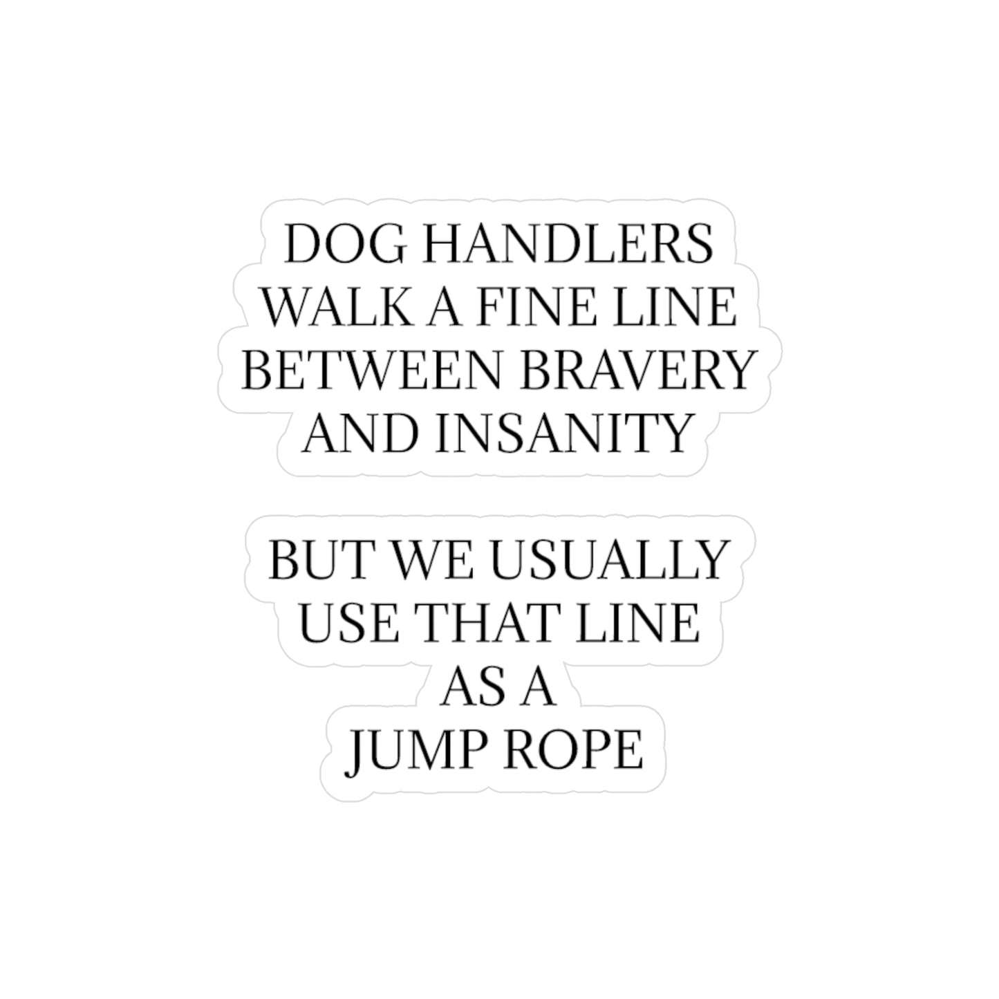 Jump Rope Vinyl Decal