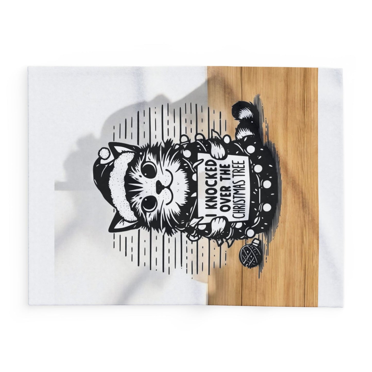 Naughty Cat Arctic Fleece Blanket