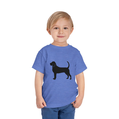 Bloodhound Silhouette Toddler Unisex Short Sleeve Crewneck Tee