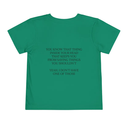 No Filter Toddler Unisex Short Sleeve Crewneck Tee