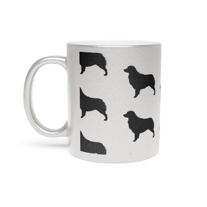 Aussie Silhouette Metallic Coffee Mug